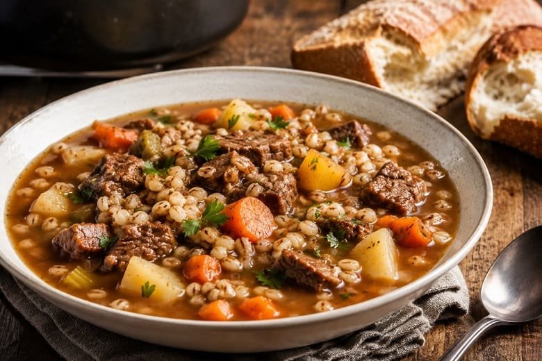 Rustic Beef & Barley Stew