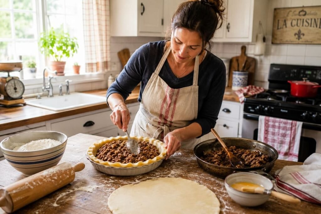 Traditional Canadian Tourtière Recipe with Flaky Homemade Crust